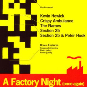 Post-punk: A Factory Night (Once Again) DVD Cert E Region 2