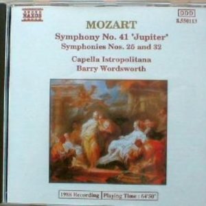 Mozart: Symphonies 25, 32, 41 CD Pre-Owned