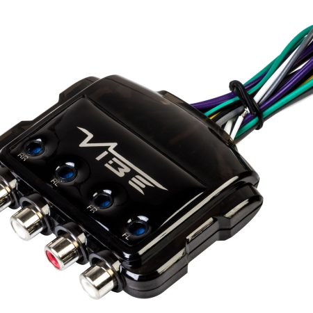 Vibe Car 4 Channel Speaker Wire To 4 Low Level RCA Output Line Convertor LOC4-V5