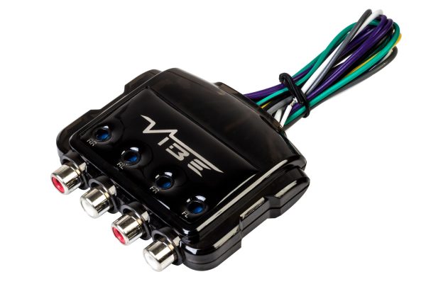 Vibe Car 4 Channel Speaker Wire To 4 Low Level RCA Output Line Convertor LOC4-V5