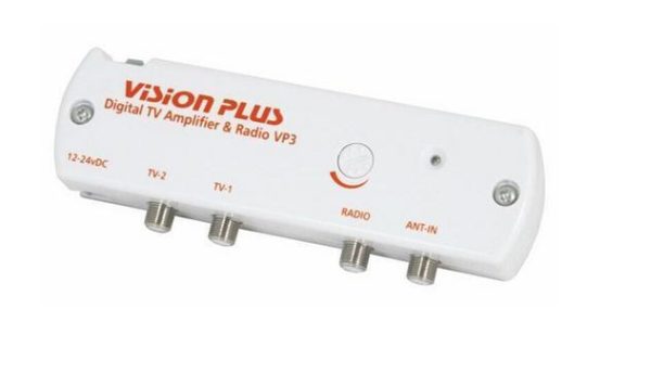 VISION PLUS VP3 CARAVAN TV AERIAL ANTENNA SIGNAL AMPLIFIER BOOSTER FOR STATUS TV