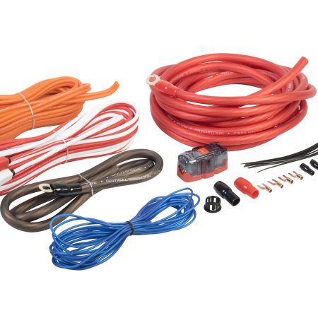 VIBE CRITICAL LINK 4 AWG GUAGE 2000W AMP/AMPLIFIER WIRING KIT POWER RCA FUSE