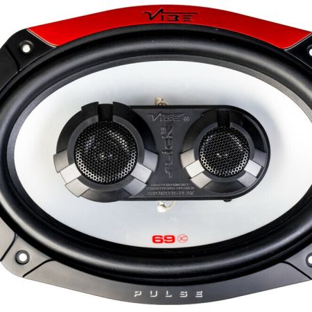 VIBE CAR AUDIO PULSE 600W 6X9" 69-V4 TRI-COAXIAL SHELF DOOR SPEAKERS OVAL PAIR