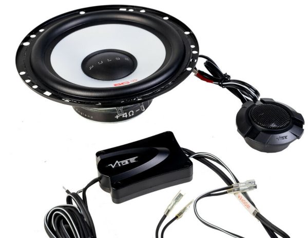 VIBE AUDIO PULSE 480W 6C 6.5" 165MM COMPONENT CAR TWEETER SPEAKERS COMPONENT SET