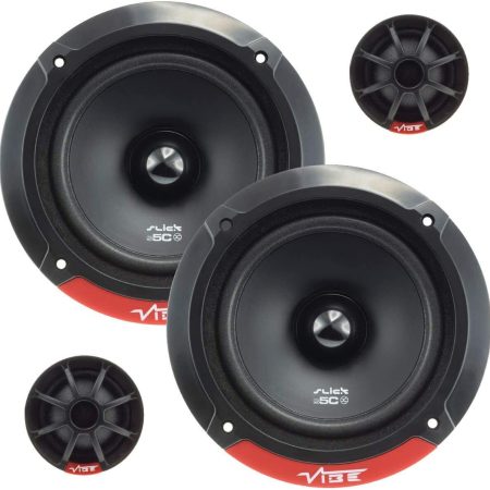 Vibe Slick 5c 13cm 5.25" 2 way Component Car Door Speakers & Tweeters 240w Pair