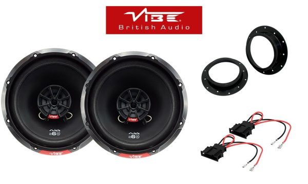 Vibe SLICK 6 480 Watts 2 Way Front Door Car Speaker Kit fits VW T5.1 Transporter