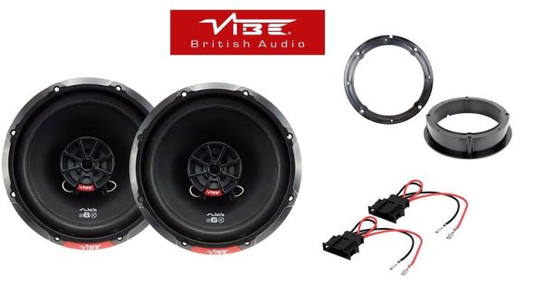 Vibe SLICK 6 480 Watts 2 Way Front Door Car Speaker Kit fits VW Passat B6 05-10