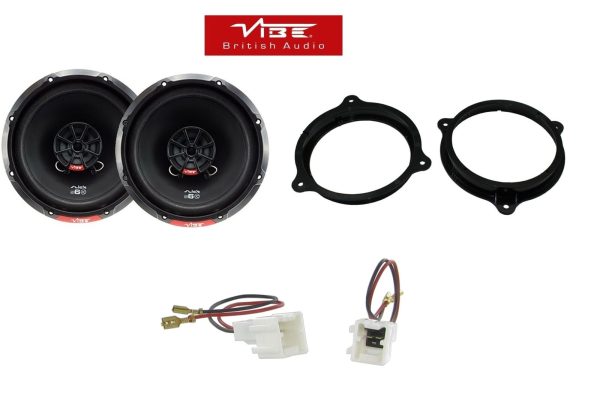 Vibe SLICK6 6.5" 17cm Coaxial Speaker for Nissan Qashqai 07-12 Front & Rear Door