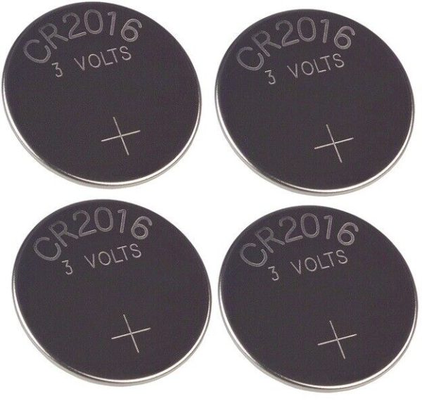 4 x Remote Central Locking Key Batteries CR2016 Fits Citroen