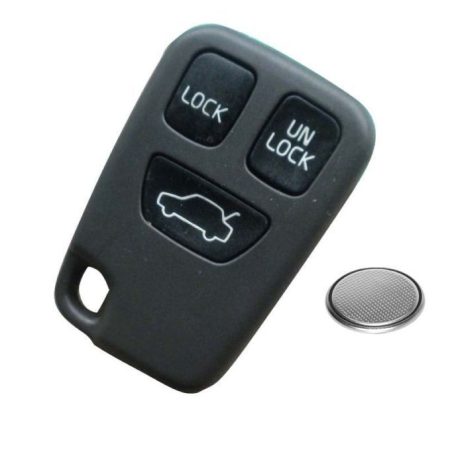3 BUTTON REMOTE KEY FOB CASE SHELL FOR S40 V40 S70 C70 V70 XC90 XC70 + BATTERY