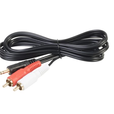 VIBE Audio 1.5M LONG 3.5mm Jack to 2 x RCA Cable (Twin Phono) Audio Lead Stereo