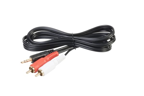 VIBE Audio 1.5M LONG 3.5mm Jack to 2 x RCA Cable (Twin Phono) Audio Lead Stereo
