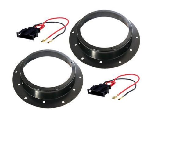 Volkswagen Transporter VW T5 T5.1 03-15 Front Speaker Adaptors Cables 6.5" 17CM