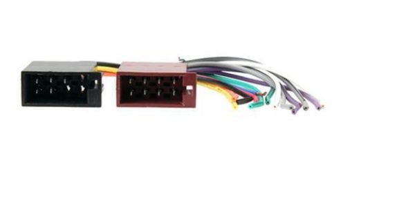 Universal 16 Pin Female ISO Radio Stereo Plug Adaptor Wiring Harness Loom Cable