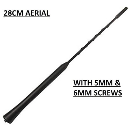 28cm CITROEN C1 C2 C3 C5 C6 C8 Roof Mount Replacement Car Aerial Antenna Black