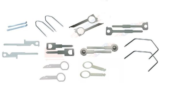 22 PIECE COMPLETE CD RADIO STEREO HEADUNIT REMOVAL RELEASE KEY PIN KIT TOOL SET