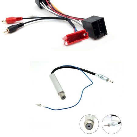 SYMPHONY RCA TO ISO LOOM STEREO HARNESS PC9-404 + PC5-90 FITS AUDI A3 04-05