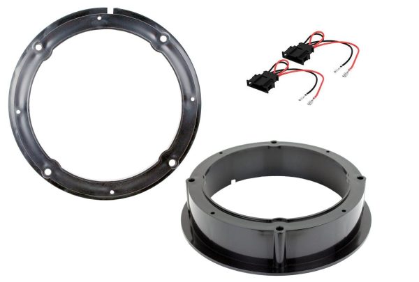 FRONT & REAR DOOR SPEAKER ADAPTORS RINGS SAK-3103 165MM 6.5" FOR SEAT LEON 98-06