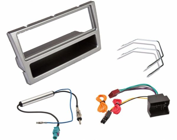 Stereo Silver Fascia Wiring Aerial Adaptor Kit For Vauxhall Corsa C 2004-2006