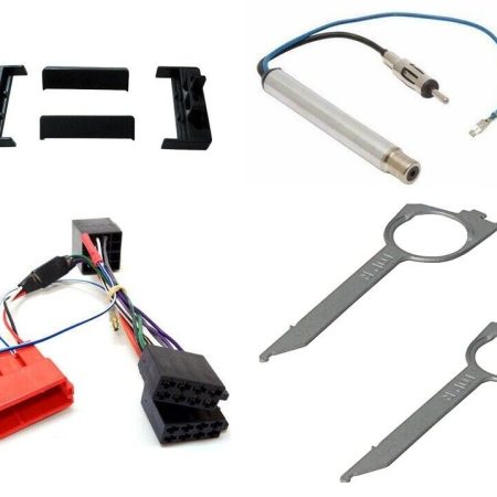 STEREO RADIO SINGLE DIN FACIA FASCIA SURROUND PANEL FULL KIT FITS AUDI A2 A4 A6