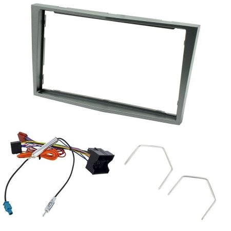 STEREO RADIO DOUBLE FASCIA PANEL DFP-19-01 DARK GREY KIT FOR VAUXHALL CORSA
