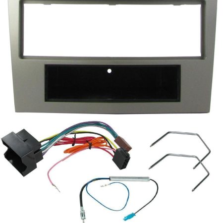 STEREO RADIO FACIA FASCIA KIT CT24VX06 GUNMETAL FOR VAUXHALL VECTRA 2005 ONWARD