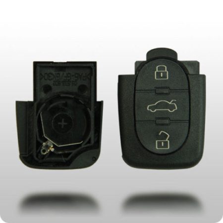 3 BUTTON REMOTE FLIP KEY FOB CASE SHELL FITS AUDI A4 A6 A8