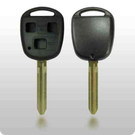 3 BUTTON REMOTE FOB CASE SHELL & UNCUT KEYBLADE FOR TOYOTA
