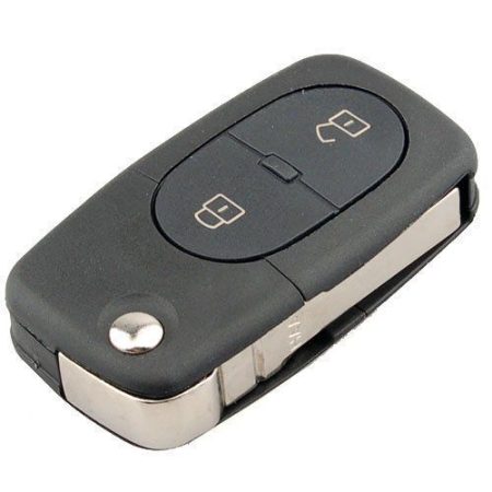 2 BUTTON FLIP REMOTE KEY CASE FOB REPAIR KIT CR2032 FITS AUDI A2V A3 A4 A6 A8