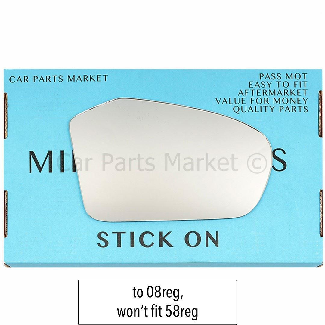 For Mercedes A-Class 04-08 won't fit 58reg Right Flat Wing Mirror Glass