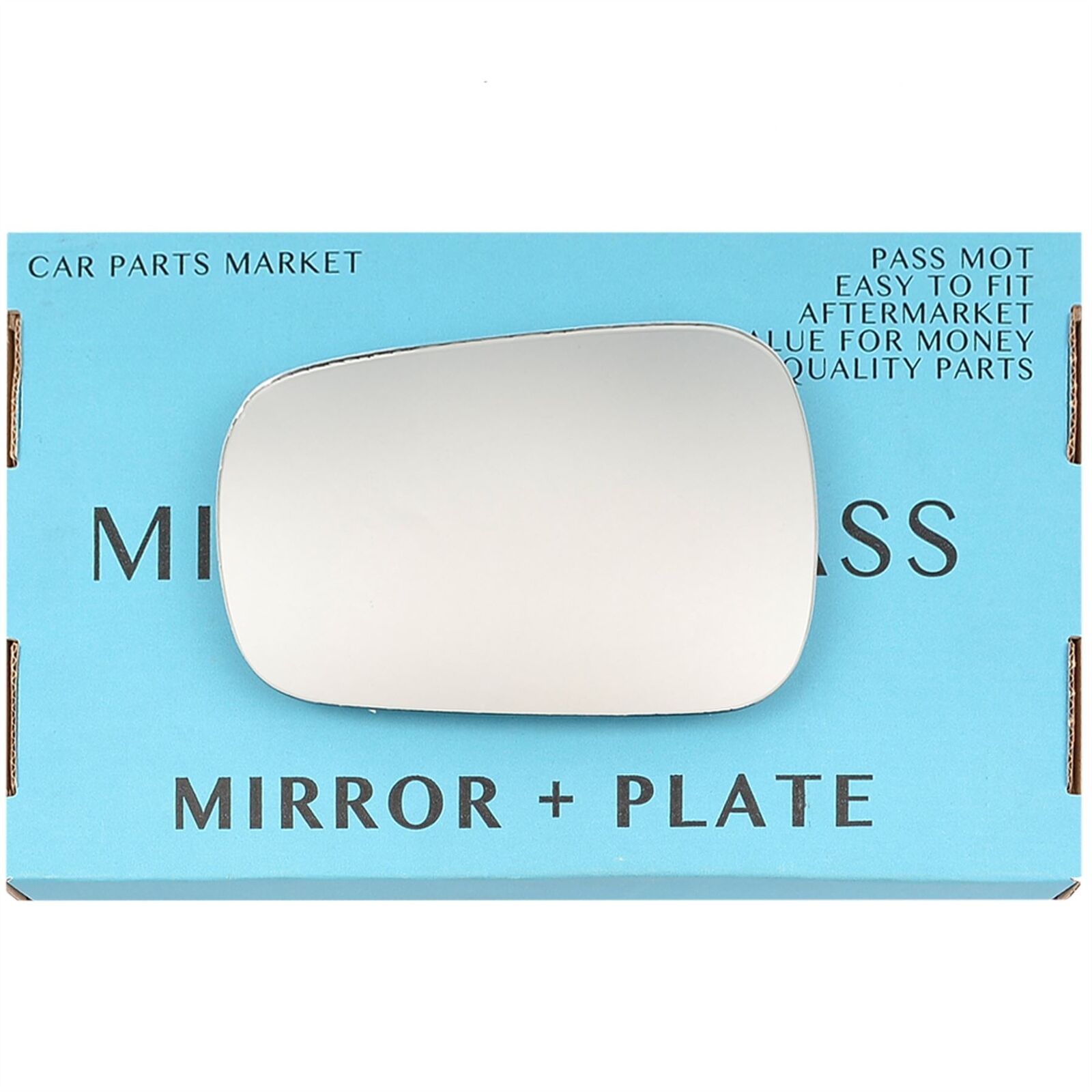 For Ford Fusion 02-05 Left Passenger Side Wing Mirror Glass with Plate