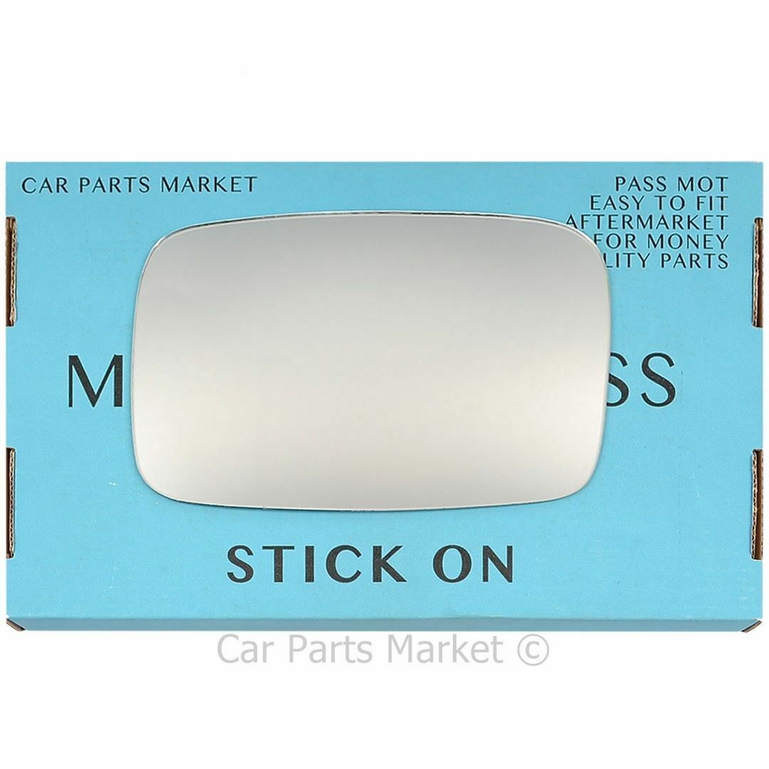 For Ford Escort 1986-1990 Left Passenger Side Flat Wing Mirror Glass