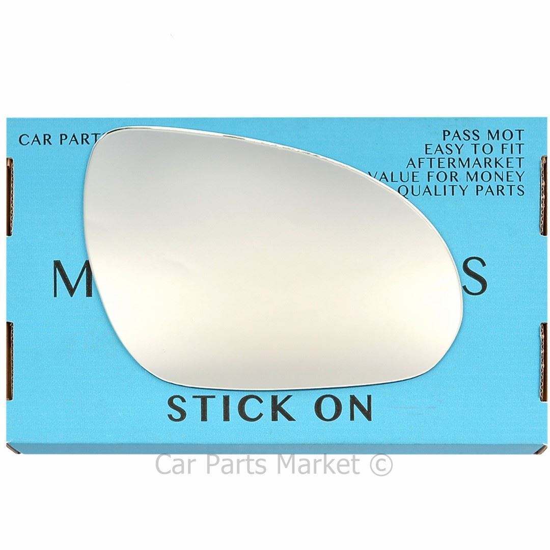 For Hyundai i30 07-12 Right Driver Side Flat Wing Mirror Glass