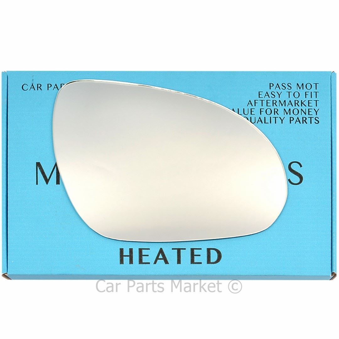 For Hyundai i30 07-12 Right Driver Side Flat Electric Wing Mirror Glass