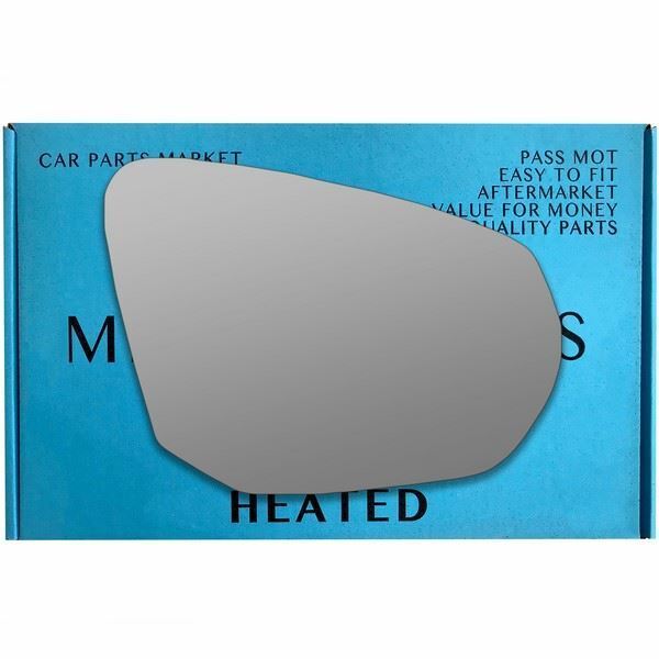 For Audi Q2 2016-22 Right Driver Side Wing Mirror Glass electric