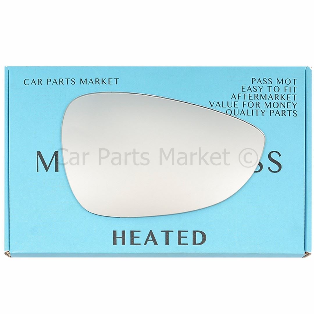 For Ford Fiesta 08-17 Right Driver Side Electric Wing Mirror Glass