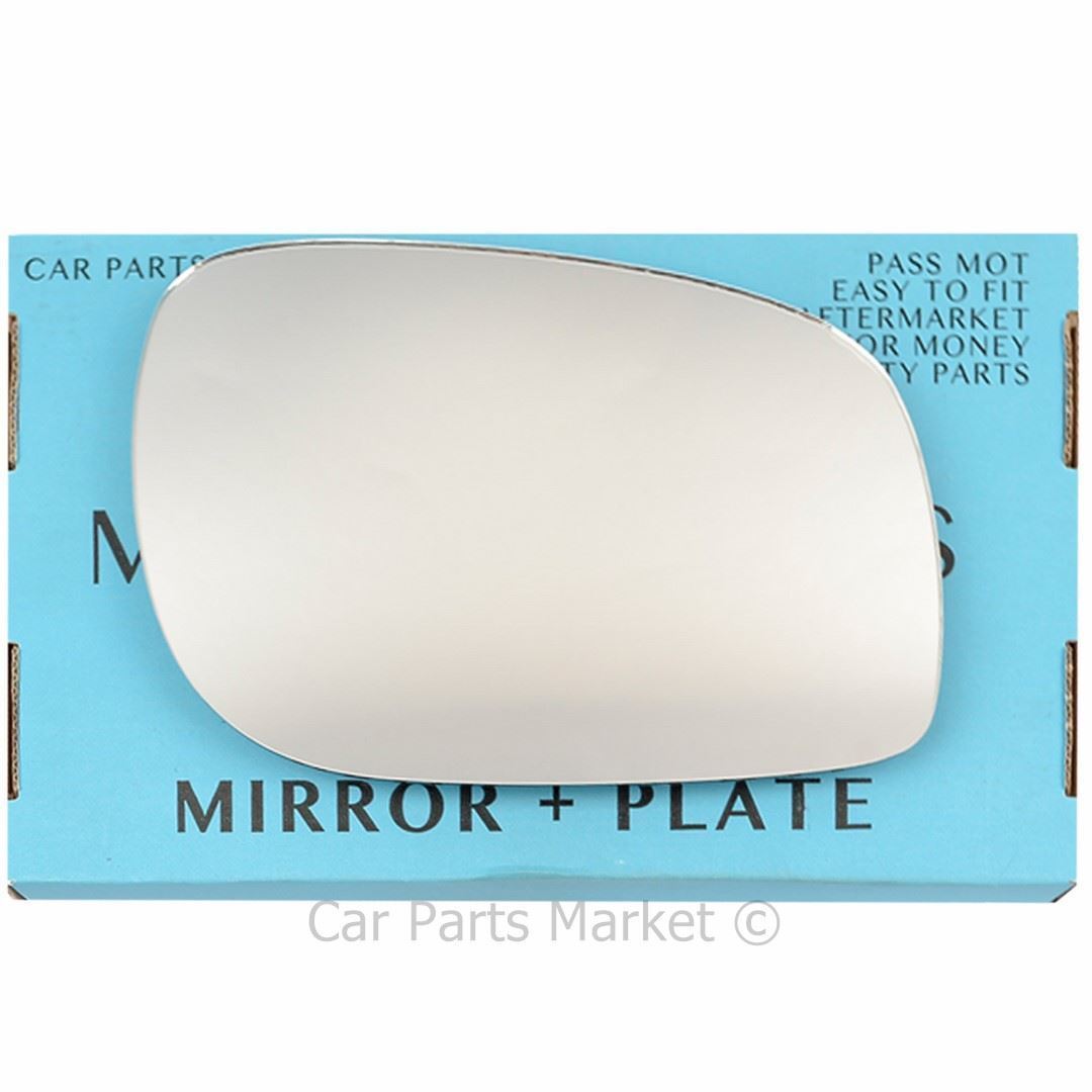 Right Side Flat Wing Door Mirror Glass For Land Rover Freelander 1997-06 + Plate