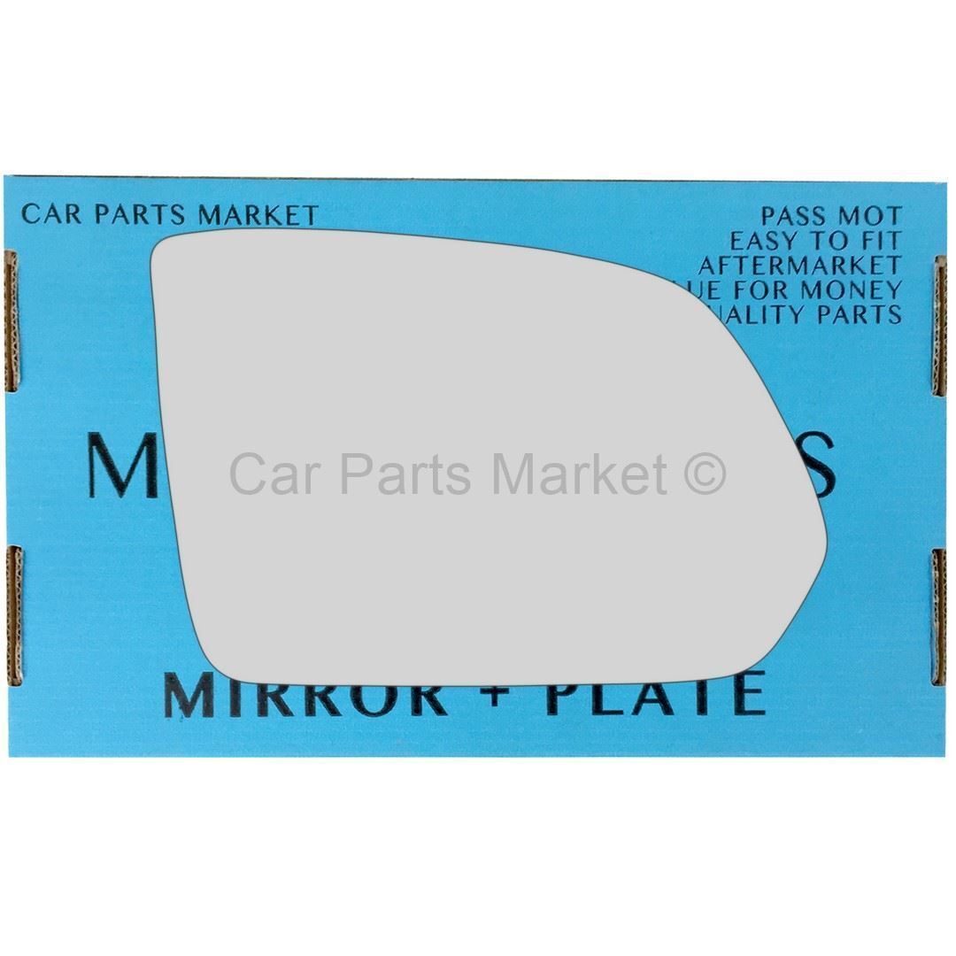 For Mercedes Vito 3 2015-2022 Right Driver Side Flat Wing Mirror Glass +Plate