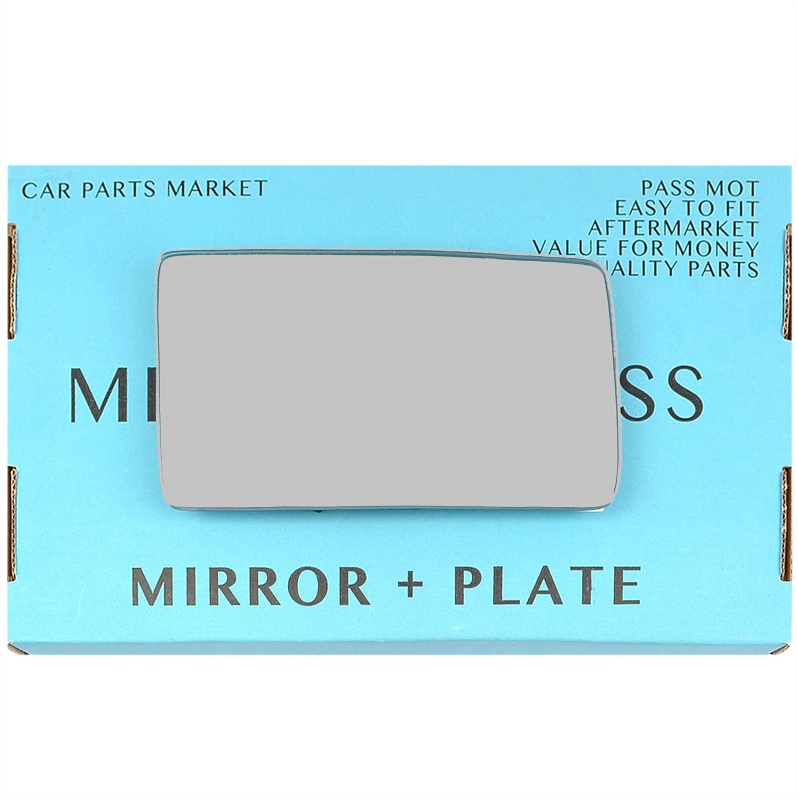 For Mercedes E-Class W124 1983-1995 Right Driver Side Wing Mirror Glass +Plate