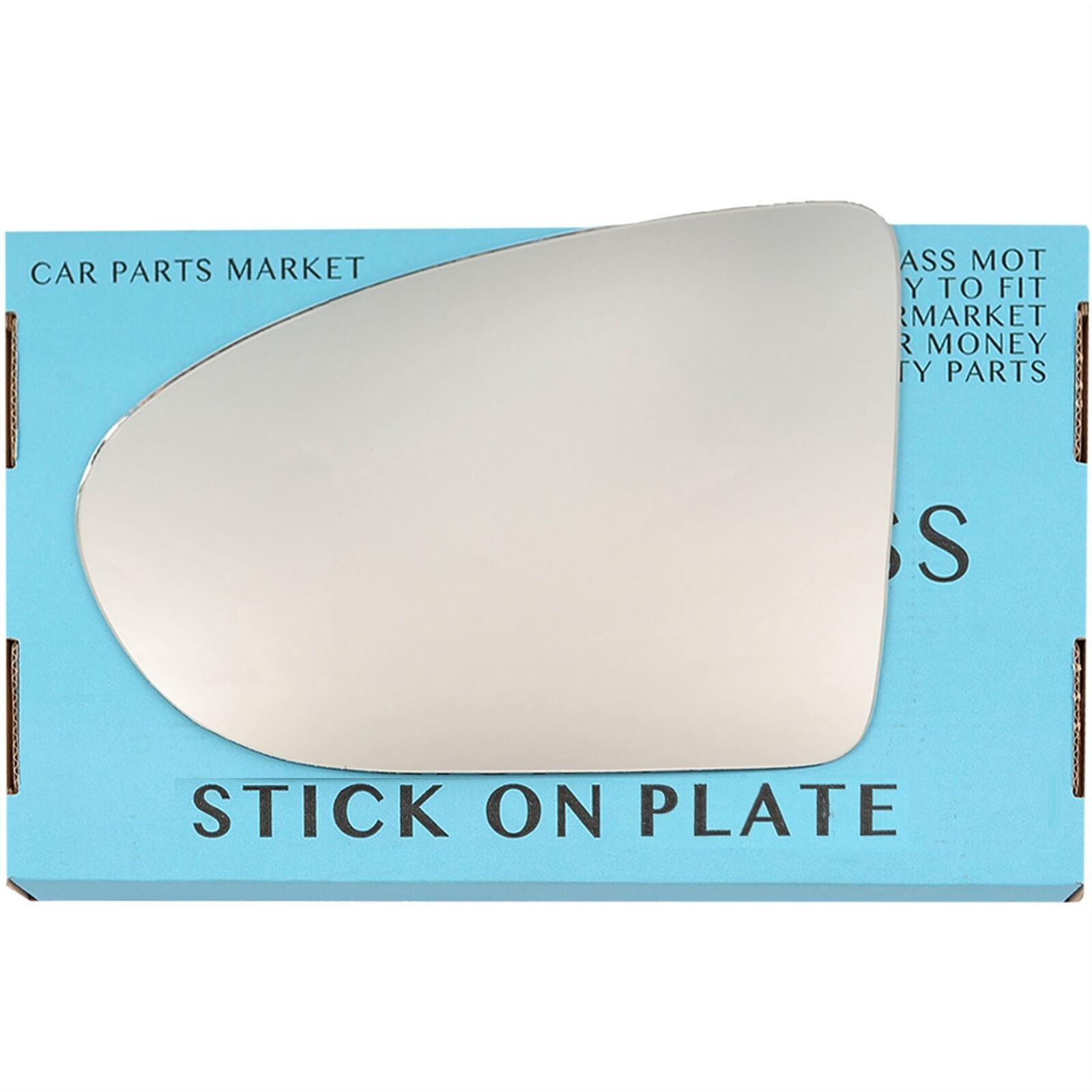 Left Passenger Side Wing Mirror Glass For Nissan Qashqai 2006-13 + Plate