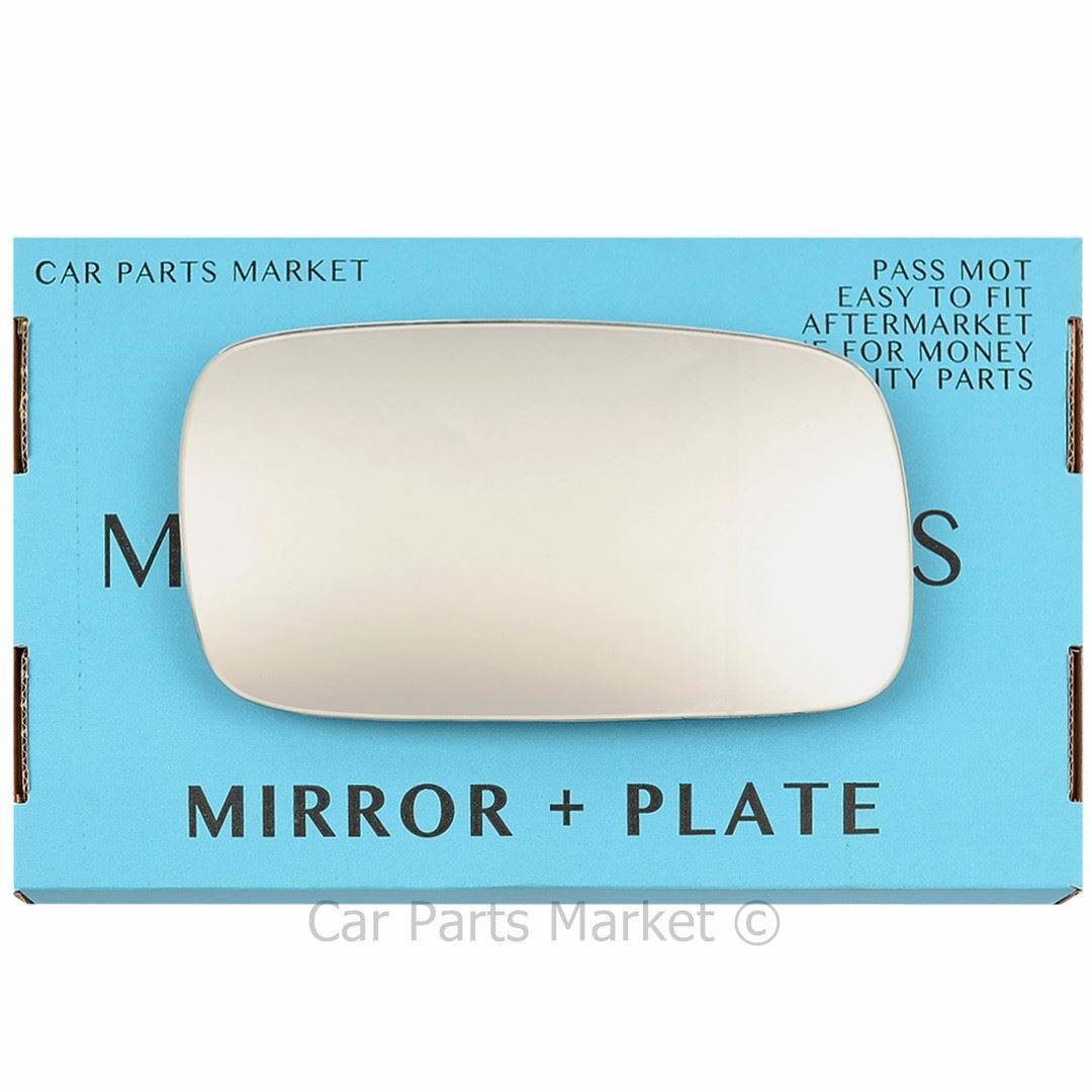 Right Driver Side Wing Door Mirror Glass For Saab 900 1994-1998 + Plate