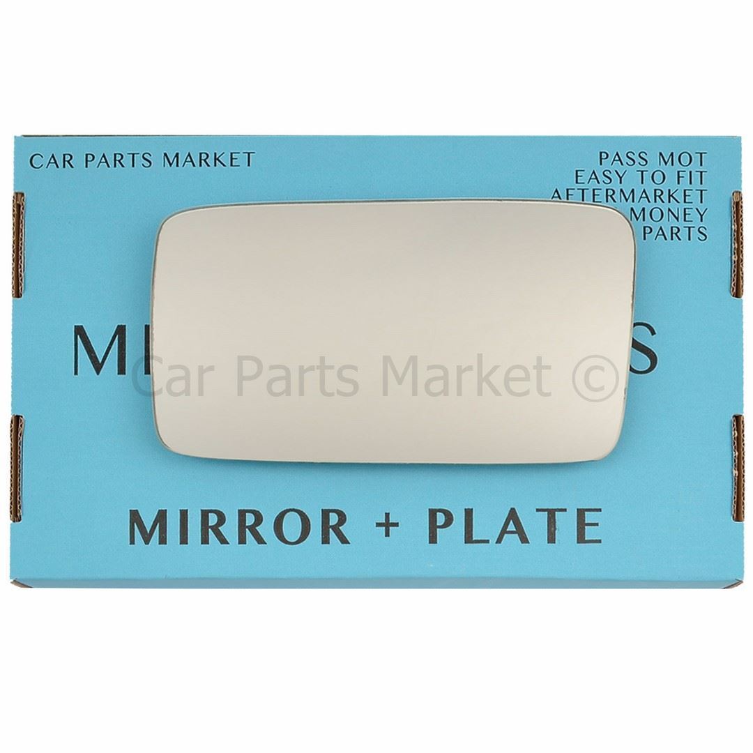 For Seat Ibiza 93-99 Left Passenger Side Wing Mirror Glass with Plate