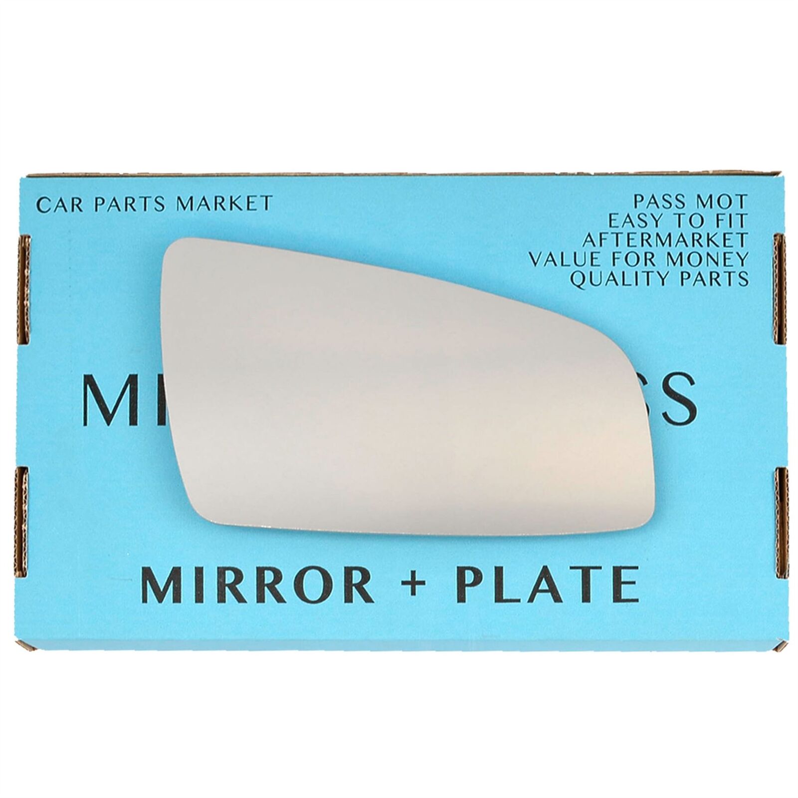 Right Driver Side Convex Wing Mirror Glass For Vauxhall Zafira B 2005-09 + Plate