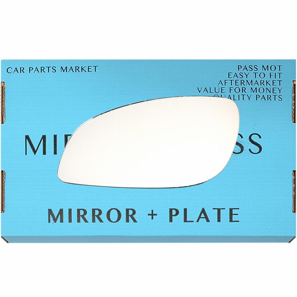For Vauxhall Vectra C 03-08 Left Side Wing Door Mirror Glass with Plate