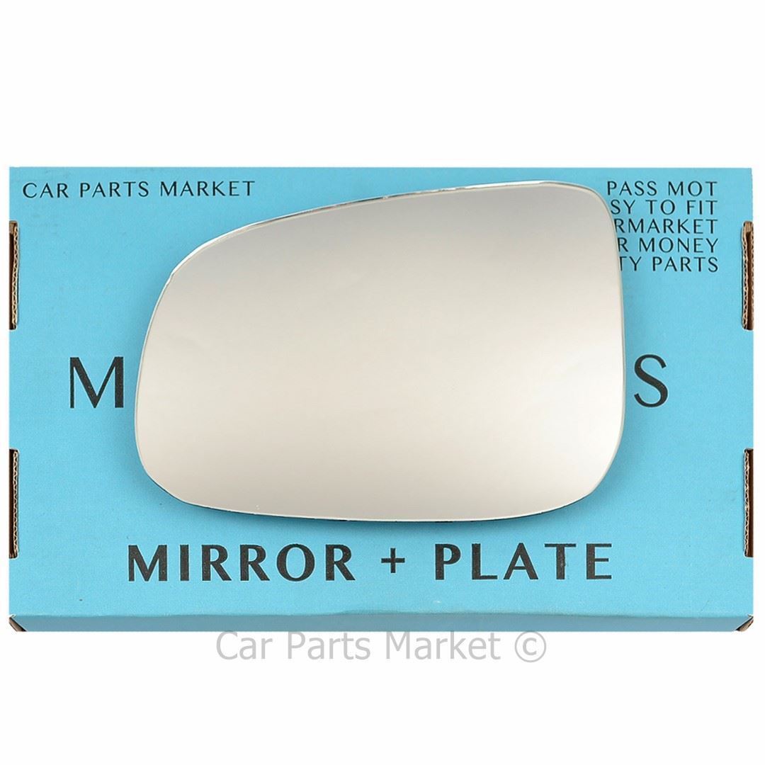 Left Passenger Side Wing Door Mirror Glass For Volvo s80 2007-2016 +Plate