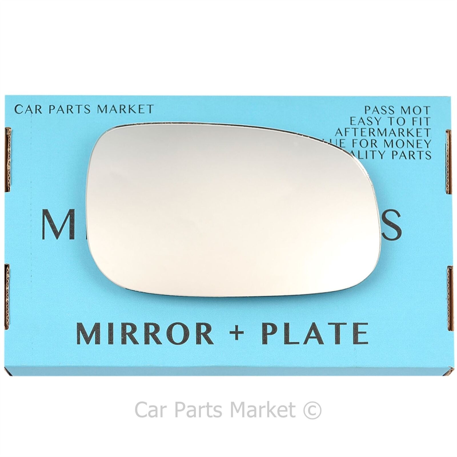 For Volvo S60 2007-2009 Right Driver Side Wing Door Mirror Glass +Plate