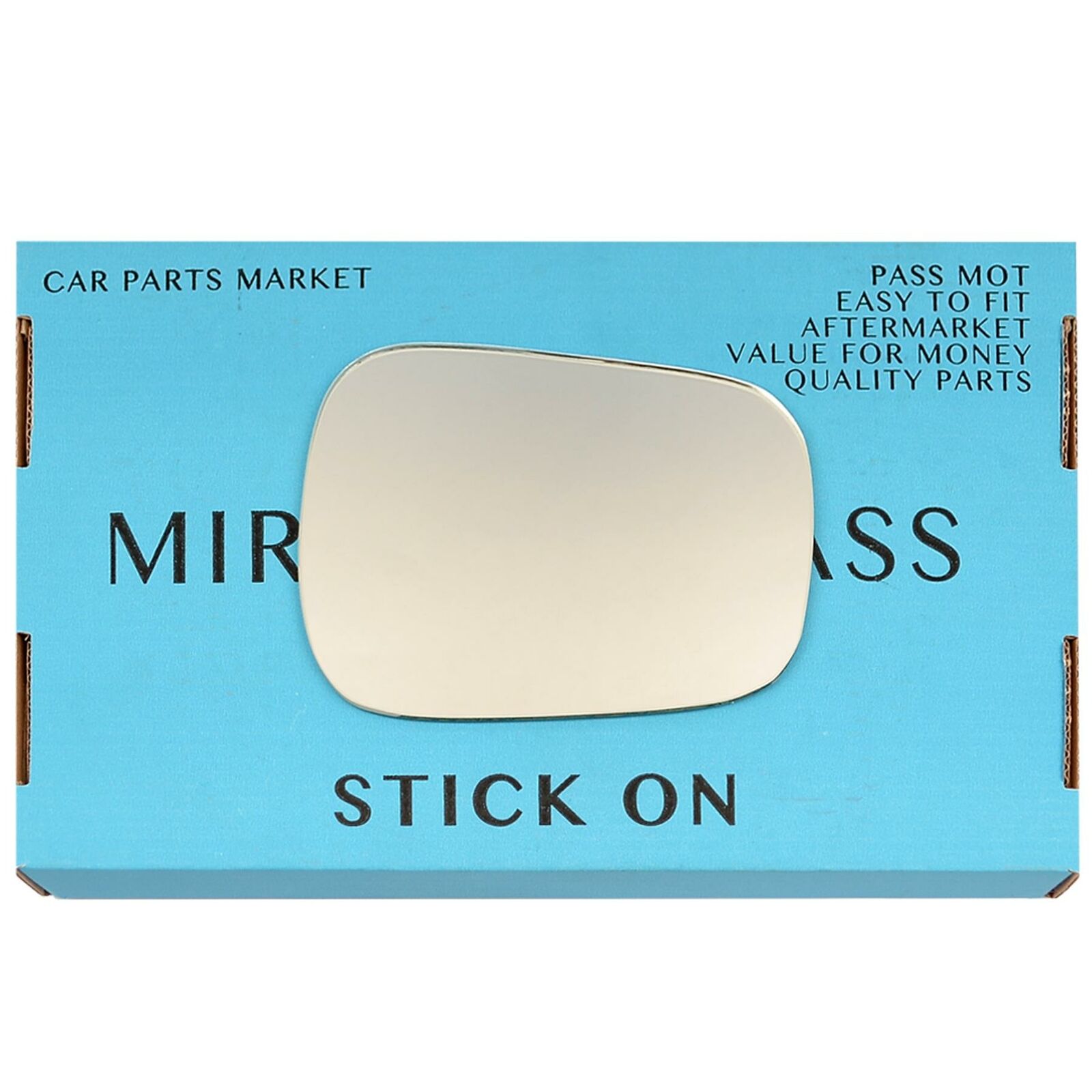 Left Passenger Side Flat Wing Mirror Glass For Audi 50 1974-1978