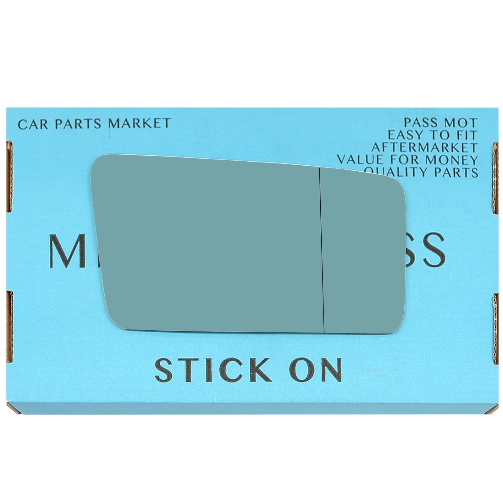 Right Driver Side Wide Angle Blue Mirror Glass For Audi 80 100 200 1978-1982