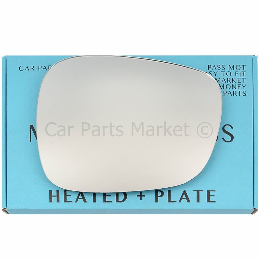 For BMW X3 2010-2014 Right Driver Side Flat Electric Wing Mirror Glass +Plate