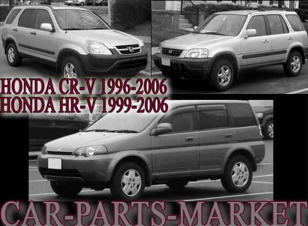 Right Side Flat Wing Door Mirror Glass For Honda HR-V 1999-2006 Heated + Plate
